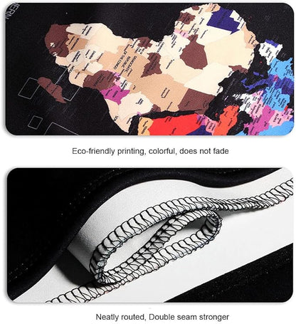 MosaiRudo Thicker Luggage Cover Elastic Suitcase Cover Protector Fits 18-32 Inch Suitcase Travel Accessories (World Map, M)