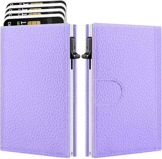 Women's Small Wallet - Sleek & Secure - RFID Blocking Compact Wallet with Slim Lightweight Pop Up Credit Card Holder, Premium Leather Capacity 11+ Cards Plus Cash & ID, Gift for Her