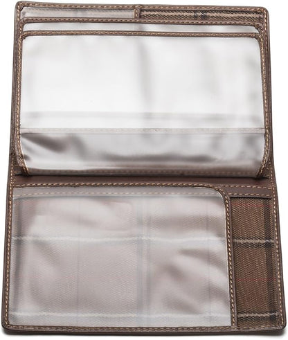 Tony Perotti Unisex Italian Bull Leather Executive Bifold Passport Cover Case in Brown