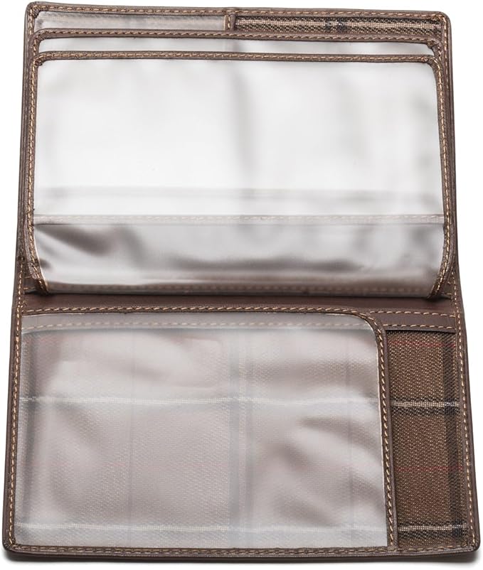 Tony Perotti Unisex Italian Bull Leather Executive Bifold Passport Cover Case in Brown