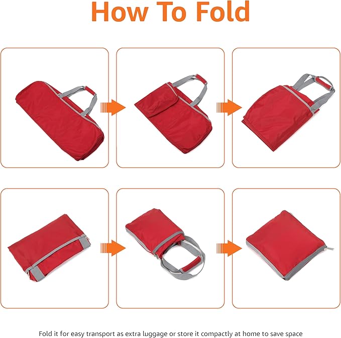 Amazon Essentials-duffel bag 20 inches Red