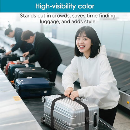 Travel Inspira Luggage Straps for Suitcases with TSA Lock, Protect Your Luggage Anti-Burst, High Visibility Color, Easy to Identify Luggage Adjustable Heavy Duty Belt for 20-32 Inch Suitcases
