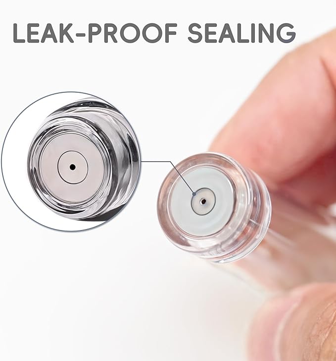 5ml Perfume Spray Bottle, AG00AQ Leather Refillable Dispenser Bottom Fill Fragrance Scent Container, Portable and Leak-proof Suitable for Traveling & Outgoing (Egypt Prink Silver)