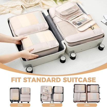 BAGAIL 9 Set Packing Cubes Luggage Packing Organizers for Travel Accessories