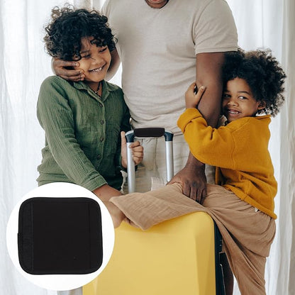 Neoprene Handle Wrap, Luggage identifier Travel Bag Handle Covers, Luggage Grip Luggage Identifiers Suitcase Handle Luggage Handle wrap Wraps Handle wrap (Black)