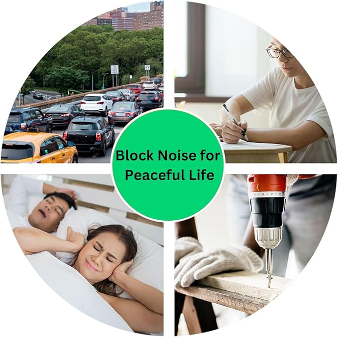 Quality Foam Ear Plugs 500 Pair - 32 dB Disposable Noise Cancelling High Decibel Sound Blocking Soft Ear Plugs - Dispenser Refill Safety Hearing Protection Bulk Ear Protection