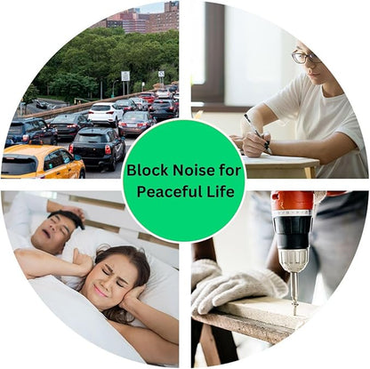 Quality Foam Earplugs 200 Pair - 32dB Noise Cancelling Soft High Decibel Ear Plugs for Noise Reduction Ear Protection Concerts Loud Music