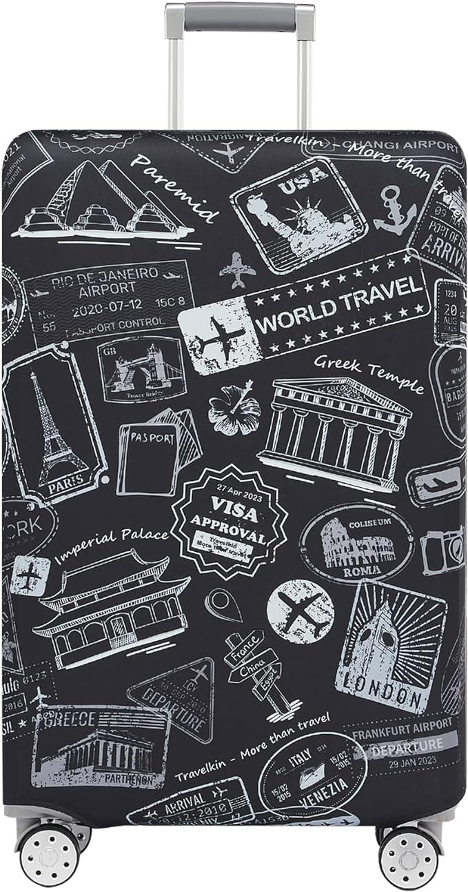 TRAVELKIN more than travel Luggage Covers For Suitcase Tsa Approved,Suitcase Cover Protector Fit 18-32 Inch Luggage