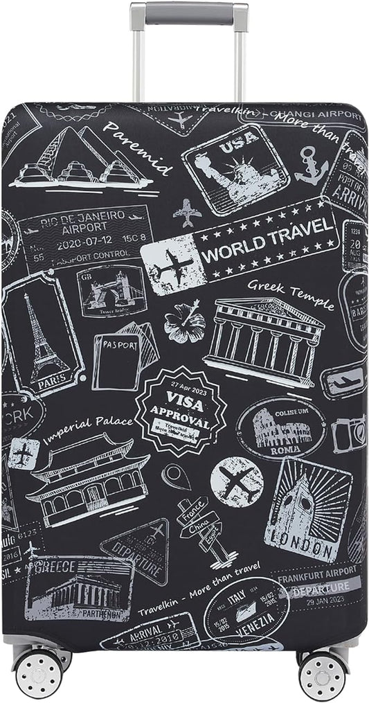 TRAVELKIN more than travel Luggage Covers For Suitcase Tsa Approved,Suitcase Cover Protector Fit 18-32 Inch Luggage