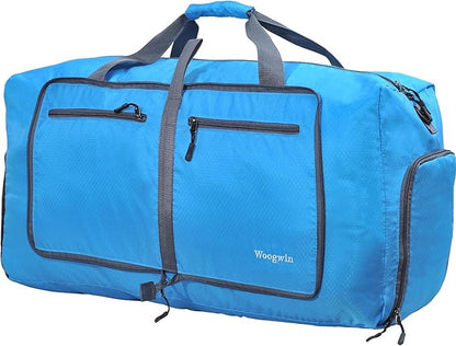 Woogwin Travel Duffel Bag Large Foldable Waterproof Overnight Bag for Beach Swim Bags Pool Sports Gym