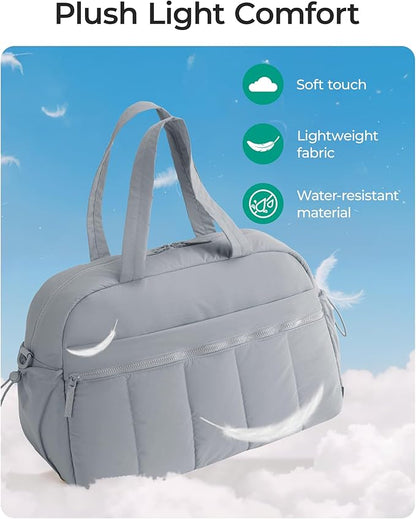 BAGSMART Gym Bag for Women, Duffle Bag for Travel with Wet Pocket, Lightweight Carry on Weekender Duffel, Water Resistant