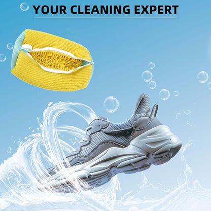 2-Packs Shoe Washing Bag for Washing Machine,Laundry Shoe Bag for Washer and Dryer Reusable Shoe Cleaning Bag