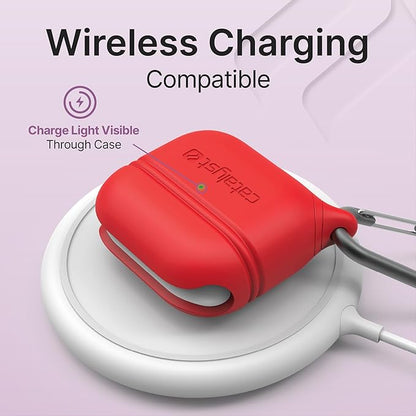 Catalyst Waterproof Case for AirPods 3rd Generation - Wireless and USB-C Charging Compatible AirPods 3rd Generation Case, Drop Protection AirPod Case 3rd Generation One Piece Design with Carabiner