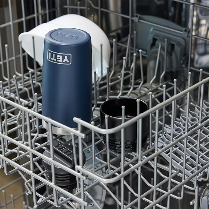 YETI Rambler 16 oz Travel Bottle, Stainless Steel, Vacuum Insulated with Leakproof Commuter Cap, Navy