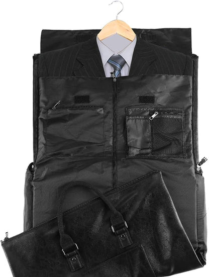seyfocnia Convertible Travel Garment Bag,Carry on Garment Duffel Bag for Men Women - 2 in 1 Hanging Suitcase Suit Business Travel Bag
