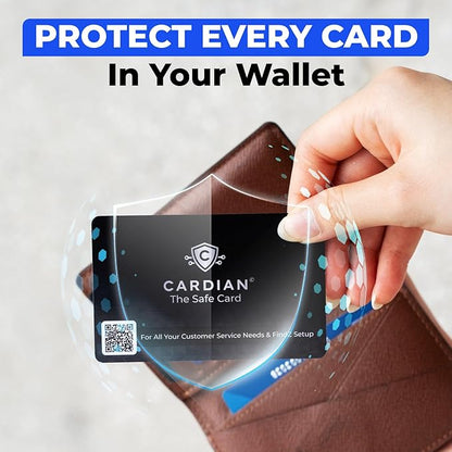 CARDIAN Stealth RFID Guard Shield x3 - Slim RFID Blocking Card Protector, Safecard Shield Credit Card Blocker, Protect ID Card for Passport RFID/NFC Anti-Theft Blocking Card Fraud Shield for Travel