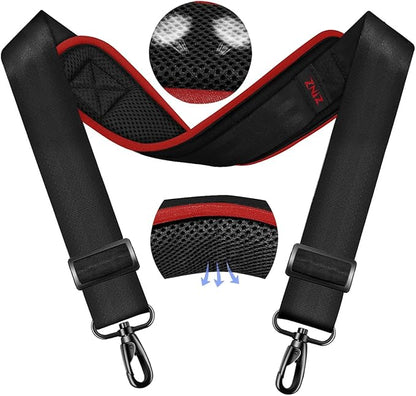 ZINZ 79.5" Universal Bag Strap with Ultra-Thick Fixed Breathable Pad Adjustable Heavy-Duty Shoulder Strap for Laptop Bag Crossbody Luggage Gym Bag Camera Bag and More -B01K02