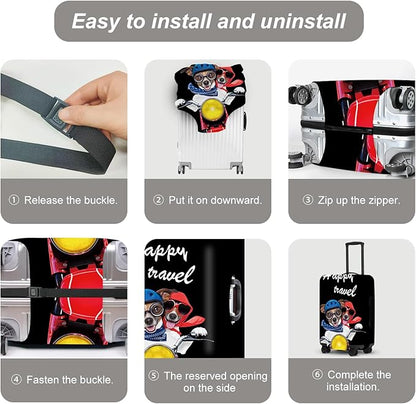 Luggage Cover, Washable Suitcase Cover, Suitcase Protector Anti-scratch Bag cover