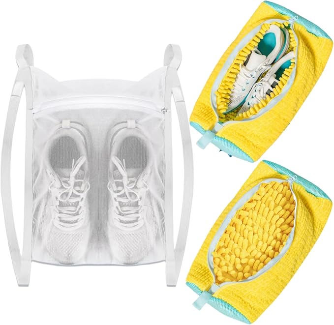 Shoe Washing Machine Bag: Shoe Bag for Washing Machine - Reusable Shoe Cleaning Bag for Sneaker Tennis Shoes Unstain Cleaner Kit