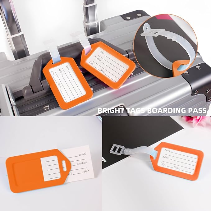 8 pcs Luggage Straps, CNYMANY 2-in-1 Travel Belt Add a Bag Luggage Strap, Adjustable Luggage Straps for suitcases Over Handle for Carry On Bag Airport Travel Accessories - Orange, Green, Black