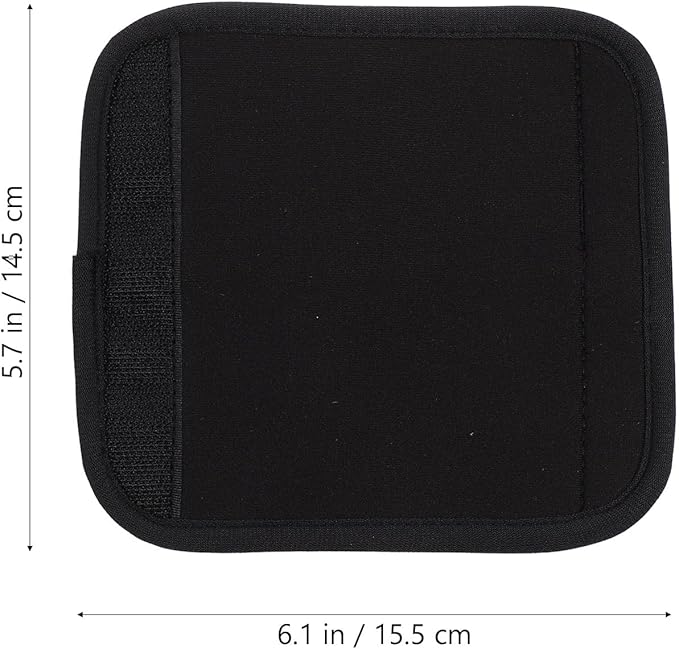 Neoprene Handle Wrap, Luggage identifier Travel Bag Handle Covers, Luggage Grip Luggage Identifiers Suitcase Handle Luggage Handle wrap Wraps Handle wrap (Black)