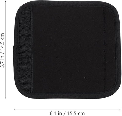 Neoprene Handle Wrap, Luggage identifier Travel Bag Handle Covers, Luggage Grip Luggage Identifiers Suitcase Handle Luggage Handle wrap Wraps Handle wrap (Black)