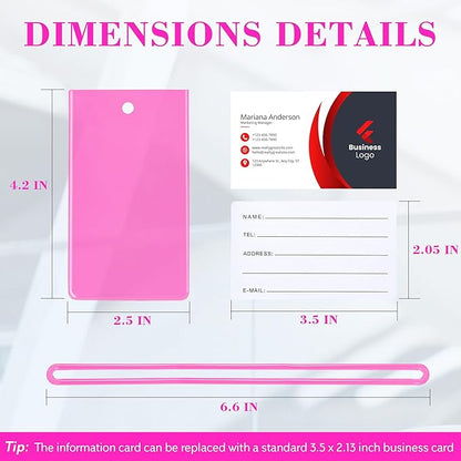 50 Pack Luggage Tags for Suitcases, Airplane Travel Essentials for Flying, International Travel Must Haves, and Luggage Accessories by Sodsay