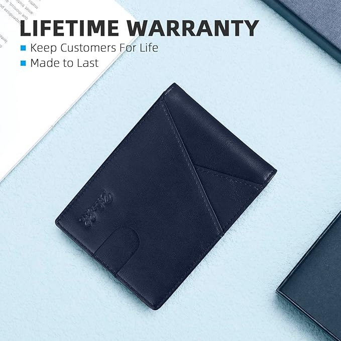 Zitahli Wallet for Men Slim 11 Credit Card Holder RFID Blocking Small Men's Wallet Bifold Minimalist Front Pocket With Mens Gifts Box
