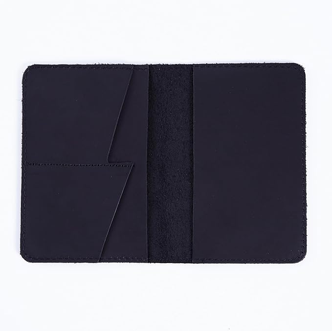 INCARNE US Leather Passport Holder for Travel - Passport Case - Passport Wallet for Men - Passport Cover for Women Sleeve Protector - Travel Essentials Vacation Luggage Travel Gifts - Vintage Black