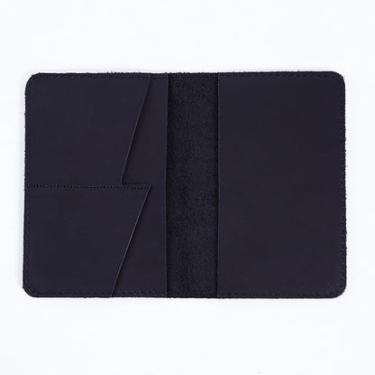 INCARNE US Leather Passport Holder for Travel - Passport Case - Passport Wallet for Men - Passport Cover for Women Sleeve Protector - Travel Essentials Vacation Luggage Travel Gifts - Vintage Black