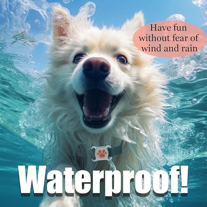 GPS Tracker for Dogs & Cats - No Monthly Fee, Waterproof Real-Time Tracking Collar for Pets, Kids,Luggage & Assets | 365-Day Battery Life | iOS & Android Compatible | Anti-Lost Device