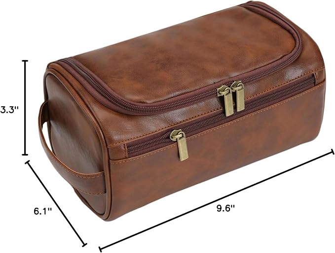 Personalized Large Toiletry Bag for Men,Minimalist Travel Toiletry Organizer Dopp Kit Water-resistant Shaving Bag for Toiletries Accessories,Ideal Chrismas Gifts For Men