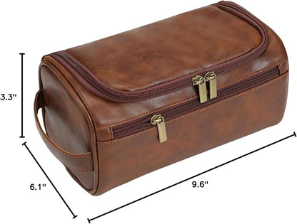 Personalized Large Toiletry Bag for Men,Minimalist Travel Toiletry Organizer Dopp Kit Water-resistant Shaving Bag for Toiletries Accessories,Ideal Chrismas Gifts For Men