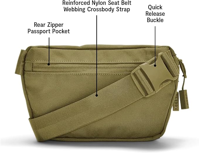 Baboon to the Moon Full Size Fanny Pack 3L – Womens Crossbody, Belt Bag for Women, Fanny Pack for Men, Crossbody Bags for Women Travel, Waist Bags