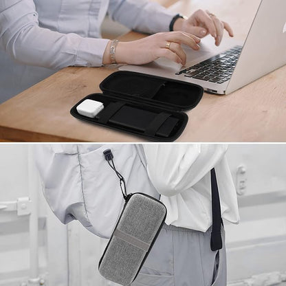 Powerbank Hard Drive Case Compatible with Anker Power Core 26800mAh/ PowerCore +26800mAh, RAV Power 26800/20100/20000mAh, ROMOSS 30000mAh, Miady 10000/15000mAh (Medium-Light Grey)