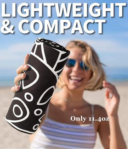 2 Packs Sand Proof Microfiber Beach Towels Adult –Quick Fast Dry Beach Oversized Accessories for Travel Swim Pool Yoga Camping Blanket Essentials Lightweight Must Haves Items Women Gifts Mandala Scale