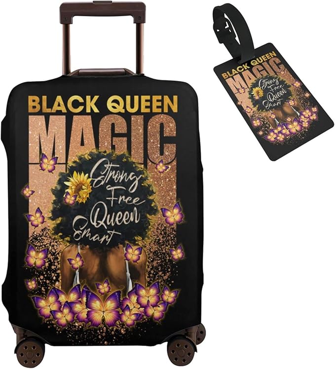 Travel Luggage Cover Washable Suitcase Protector Anti-Scratch Suitcase Cover Fits 18-32 Inch Luggage(S (for 18--21 inch luggage))