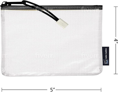 10 - USB Cable Organizer Pouches, Manage Cables, Travel Cable Oranizer, Color Coded with USB Zipper Pulls