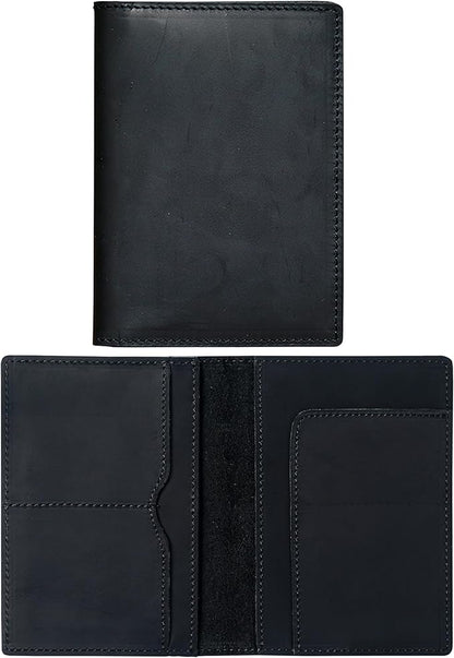 HIFA Leather Passport Holder, Handmade Passport Cover with Card and Ticket Slot - Genuine Leather, Elegant Design, Easy Access - Passport Case, Passport Wallet, Passport Holder