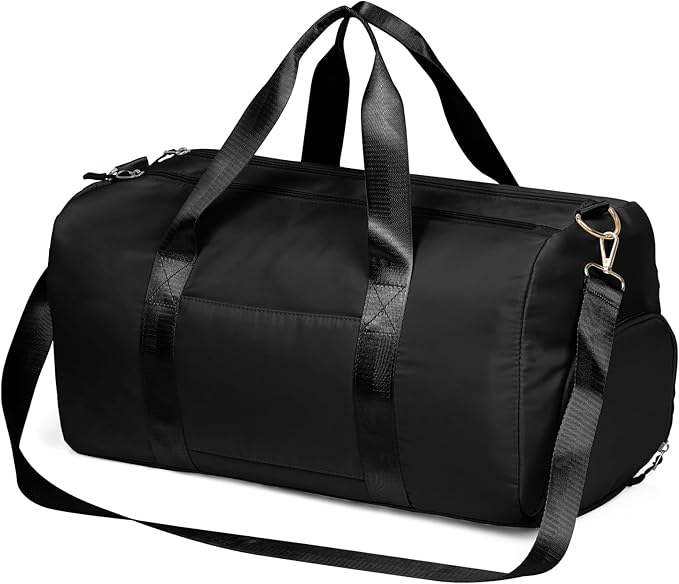 MABROUC Duffle Bag For Women, Sports Duffel Bag for Gym with Wet Pocket & Shoe Compartment, Overnight Weekender Travel Bag