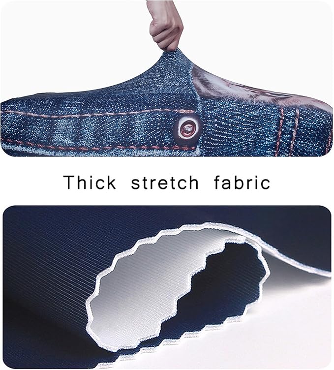 WUJIAONIAO Travel Luggage Cover Baggage Suitcase Cover Protector Skins 18-32 Inch (Cat B, L (for 25-28 inch luggage))