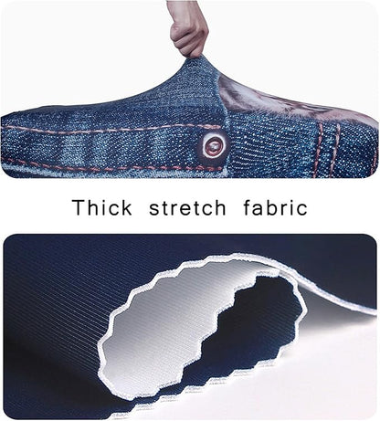 WUJIAONIAO Travel Luggage Cover Baggage Suitcase Cover Protector Skins 18-32 Inch (Cat B, M (for 22-24 inch luggage))