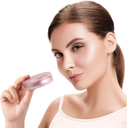 Metal Pill Organizer 4 Compartments - Portable Travel Pill Case Daily, Waterproof Pill Box for Purse, Compact Pill Holder Medicine Container Dispensers for Vitamin Cod Liver Oil Supplement Pink