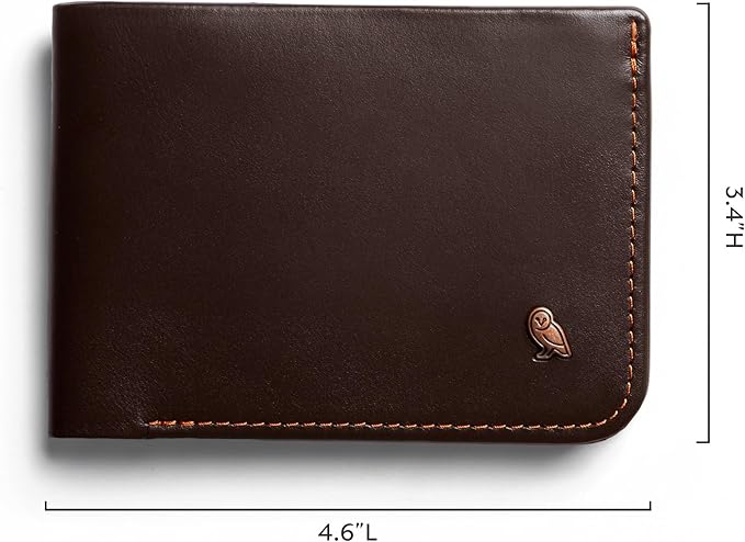 Bellroy Hide & Seek Wallet (Slim Leather Bifold Design, RFID Protected, Holds 5-12 Cards, Coin Pouch, Flat Note Section, Hidden Pocket)
