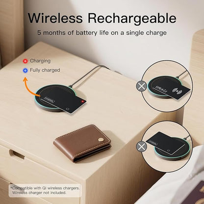 Ultra Slim Air Card Tag: 2025 MFi Certified Wallet Smart Tracker Card - Compatible with Apple Find My Wallets Finder Tracking Cards Tags, Keep Track Item Locator of Luggage, Passport, Purse, Backpack