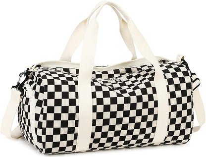 BLUBOON Duffle Bag Girls Kids Cute Gym Bag with Shoes Compartment & Wet Separation Waterproof Sports Overnight Travel Bag