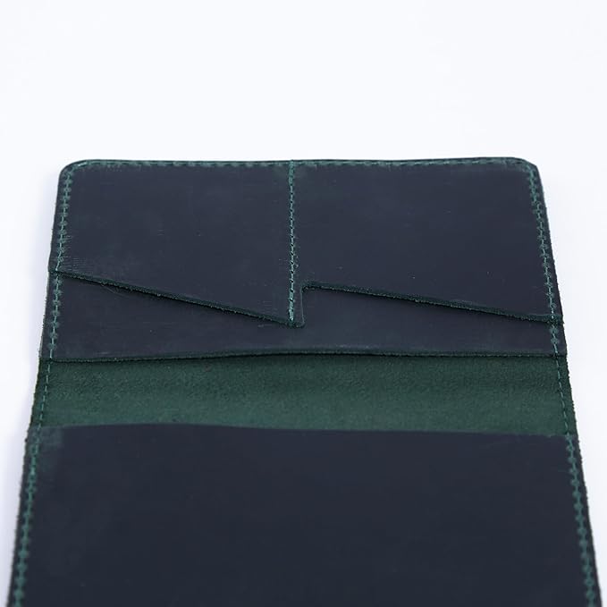 INCARNE Leather Passport Holder for Travel - Passport Case - Passport Wallet for Men - Passport Cover for Women Sleeve Protector - Travel Essentials Vacation Luggage Travel Gifts - Vintage Green