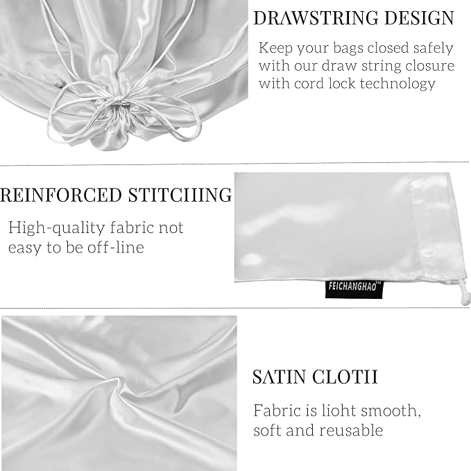 20 Pack Dust Bags for Purses and Handbags, Silk Dust Cover Storage Bags, Travel Storage Pouch Handbags for Purse Shoes Boots