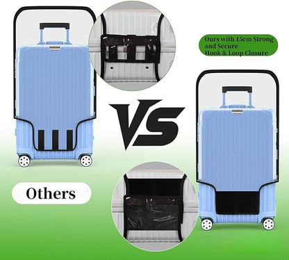 Suitcase Covers Clear Luggage Cover for 20"/24"/28"/30" Baggage Covers Waterproof Dustproof and Anti-scratch (30inch)