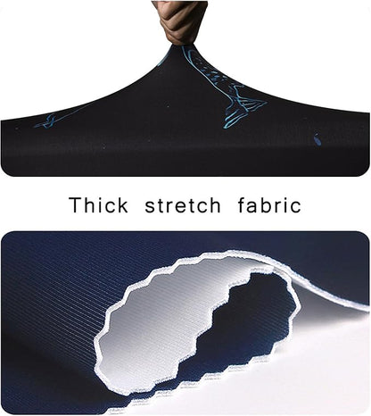 WUJIAONIAO Travel Luggage Cover Baggage Suitcase Cover Protector Skins 18-32 Inch (dolphin, M (for 22-24 inch luggage))